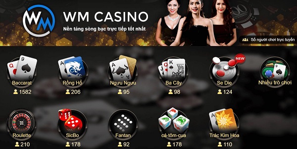 WM Casino – Địa điểm chơi bài trực tuyến hết sức sống động